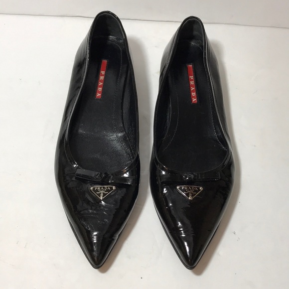 Prada Shoes - Prada Pointed Toe Flat Black